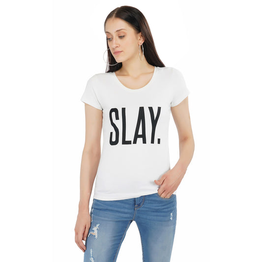SLAY. Women's Printed T-shirt-clothing-to-slay.myshopify.com-T-shirt