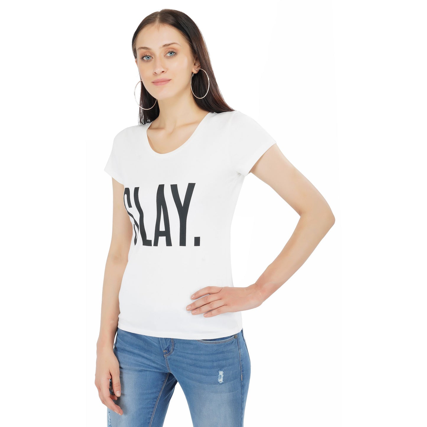 SLAY. Women's Printed T-shirt-clothing-to-slay.myshopify.com-T-shirt