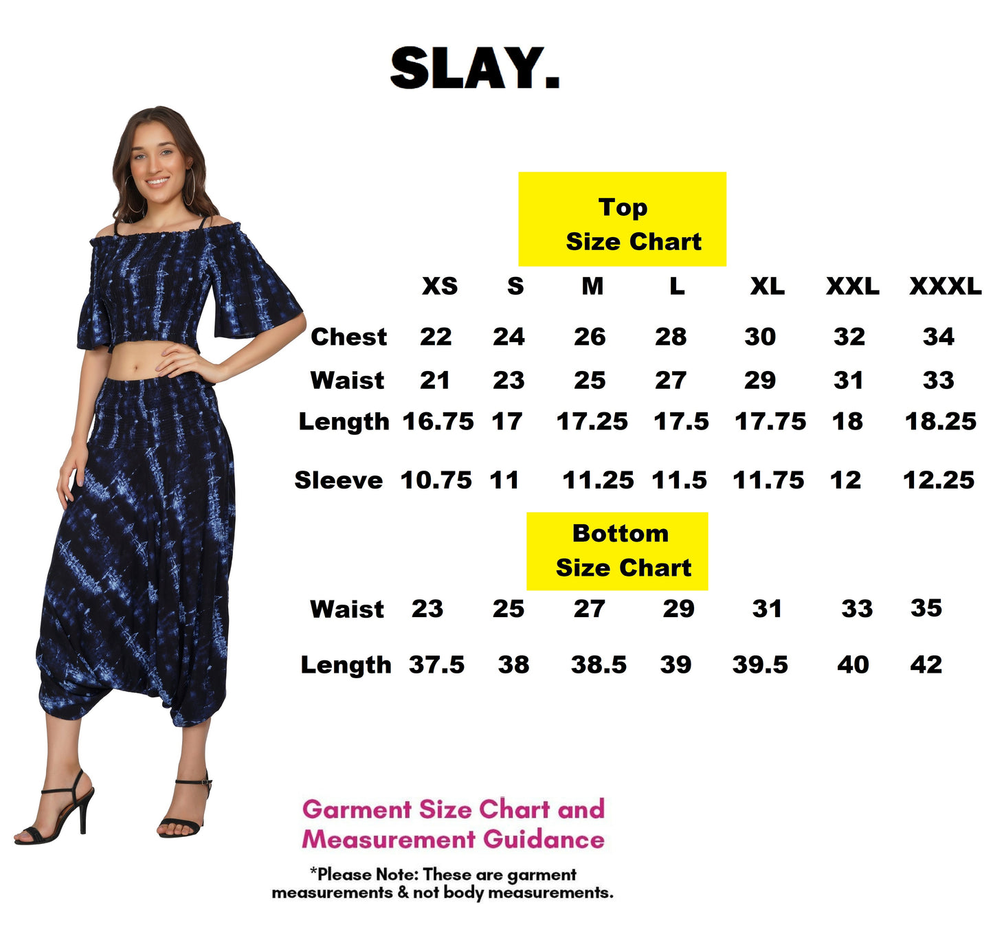SLAY. Women's Navy Blue Tie-Dye Crop top and Harem Pants Palazzo Coord Set-clothing-to-slay.myshopify.com-Cami-harem Pant Set