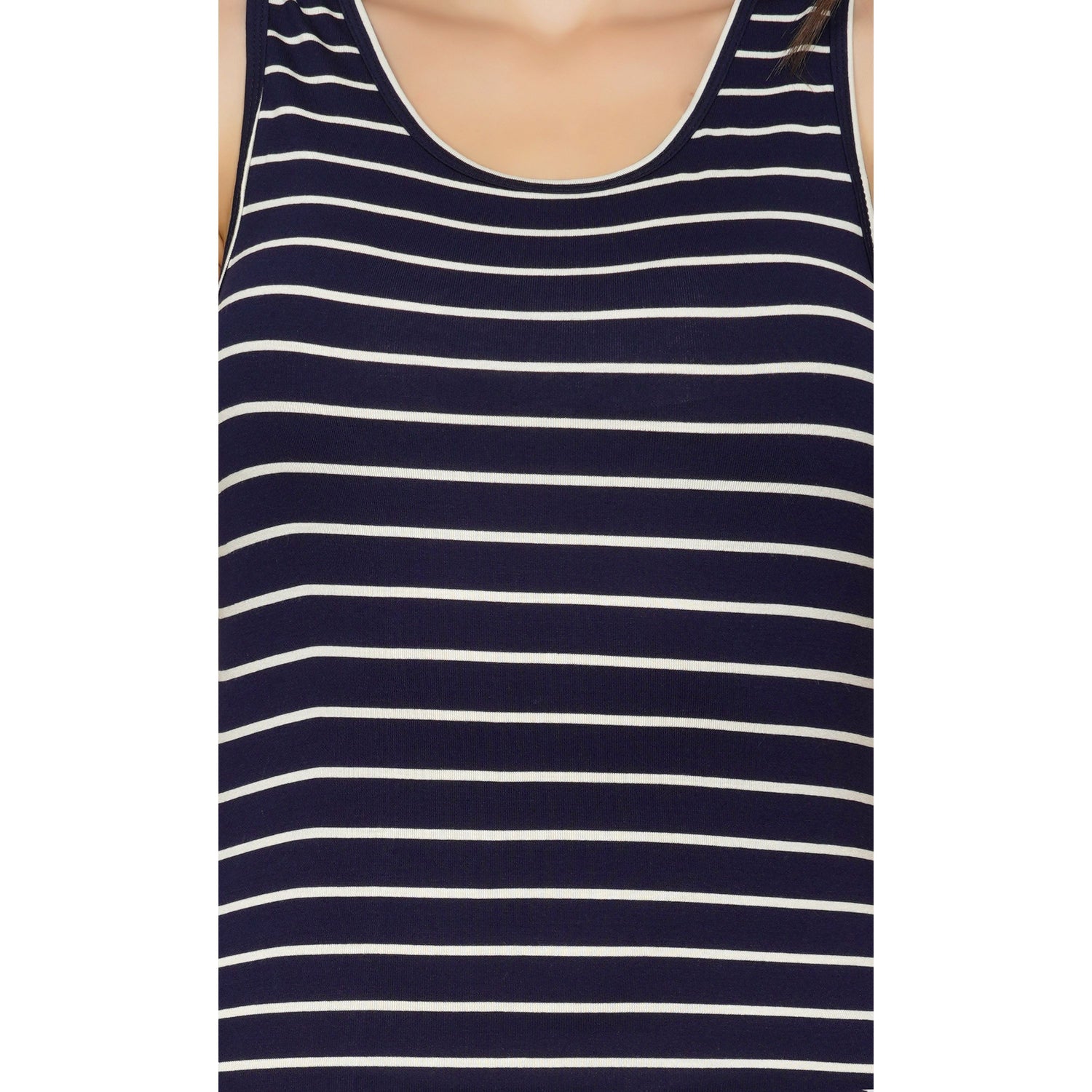 SLAY. Women's Navy Blue White Stripes T-shirt Dress-clothing-to-slay.myshopify.com-Tshirt