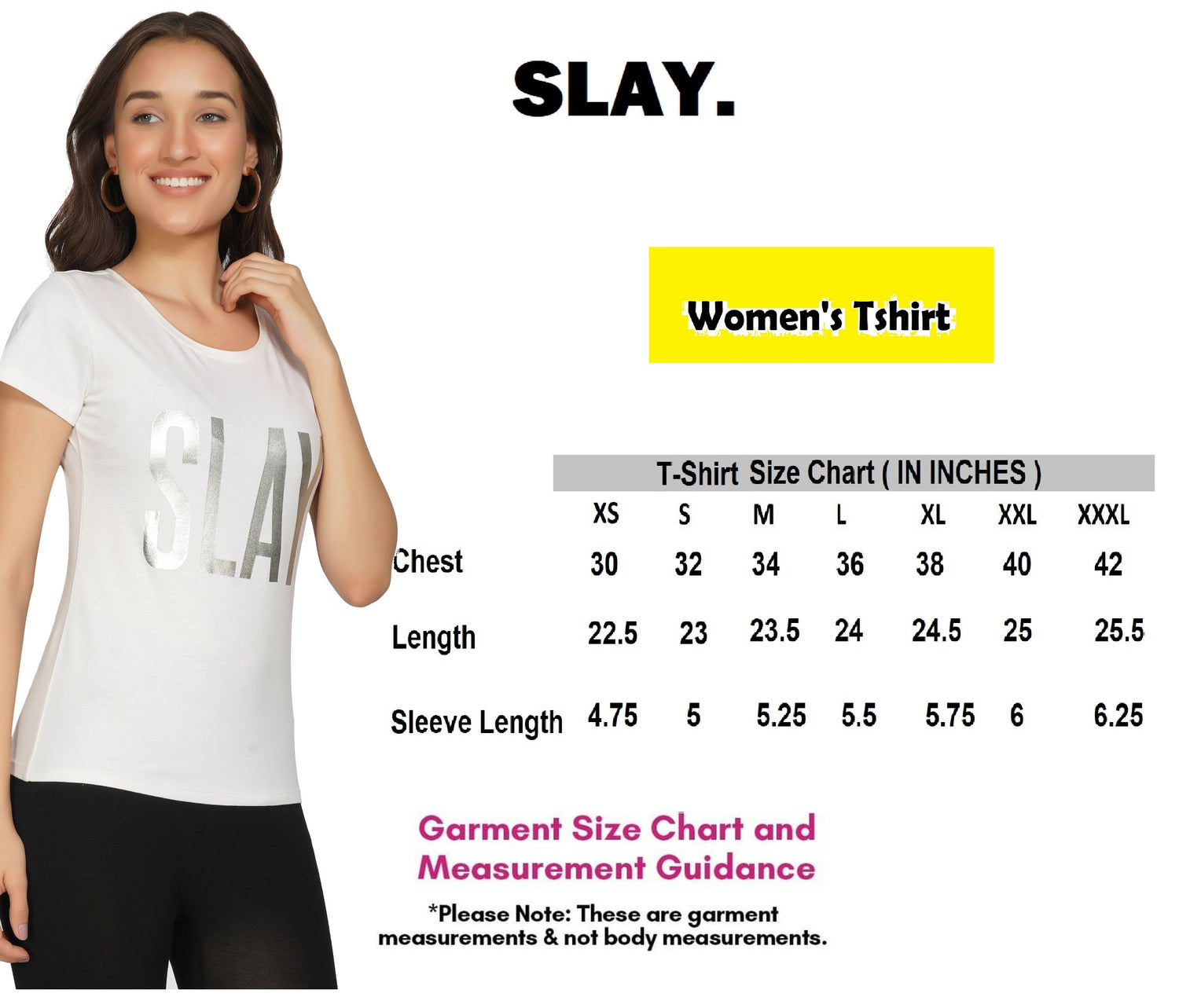 SLAY. Women's Limited Edition Silver Foil Printed T-shirt Reflective Print-clothing-to-slay.myshopify.com-Tshirt