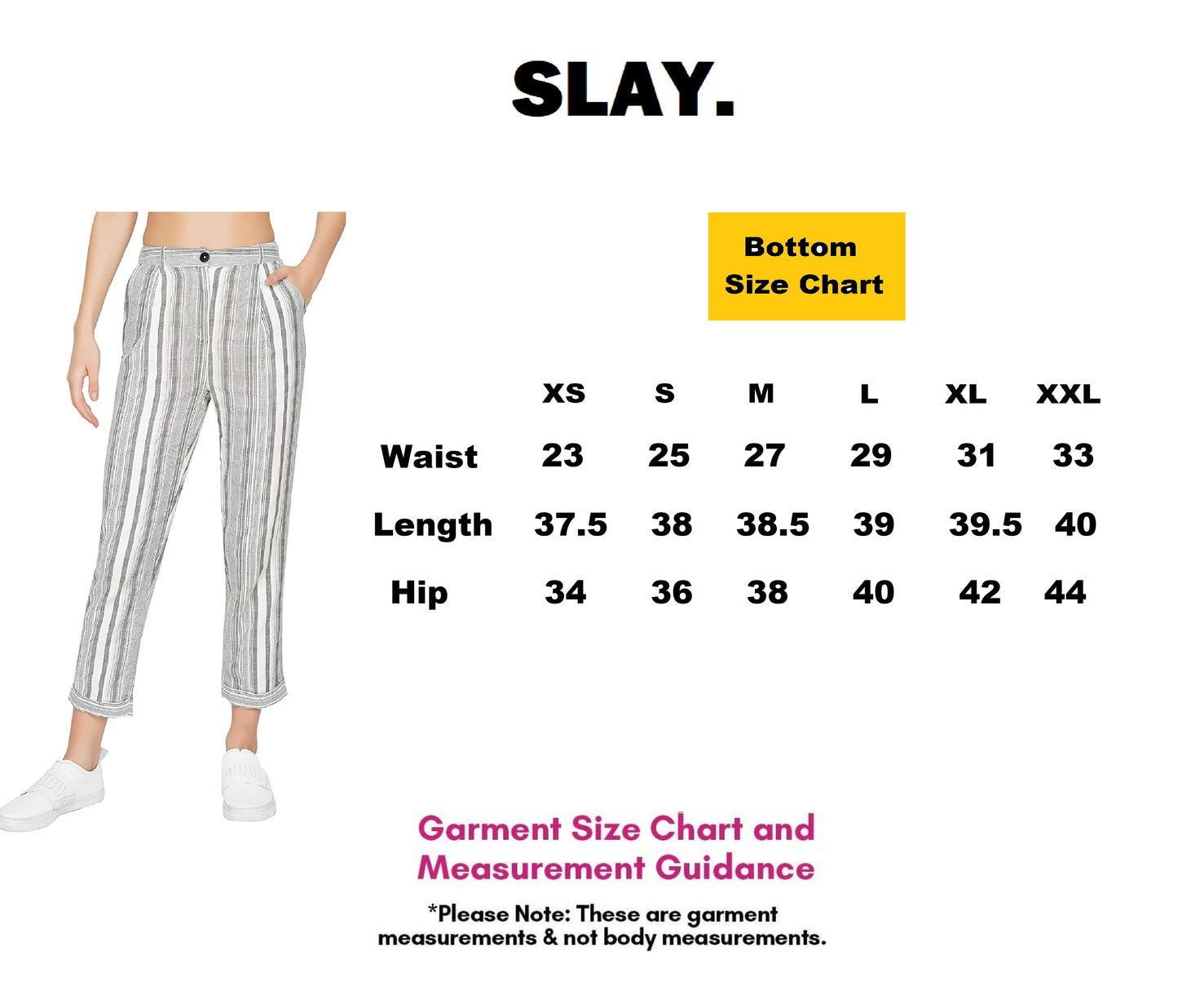 SLAY. Women's Yarn Dyed Striped Pant-clothing-to-slay.myshopify.com-Bottom