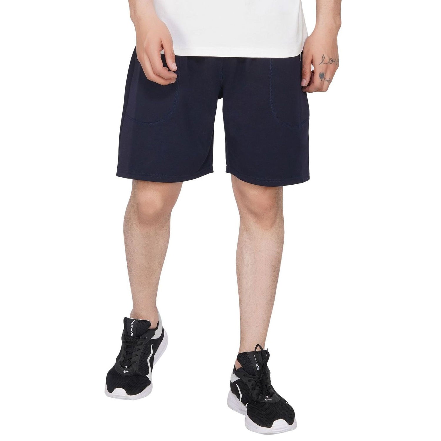 SLAY. Men's Casual Navy Blue Shorts-clothing-to-slay.myshopify.com-Men's Short