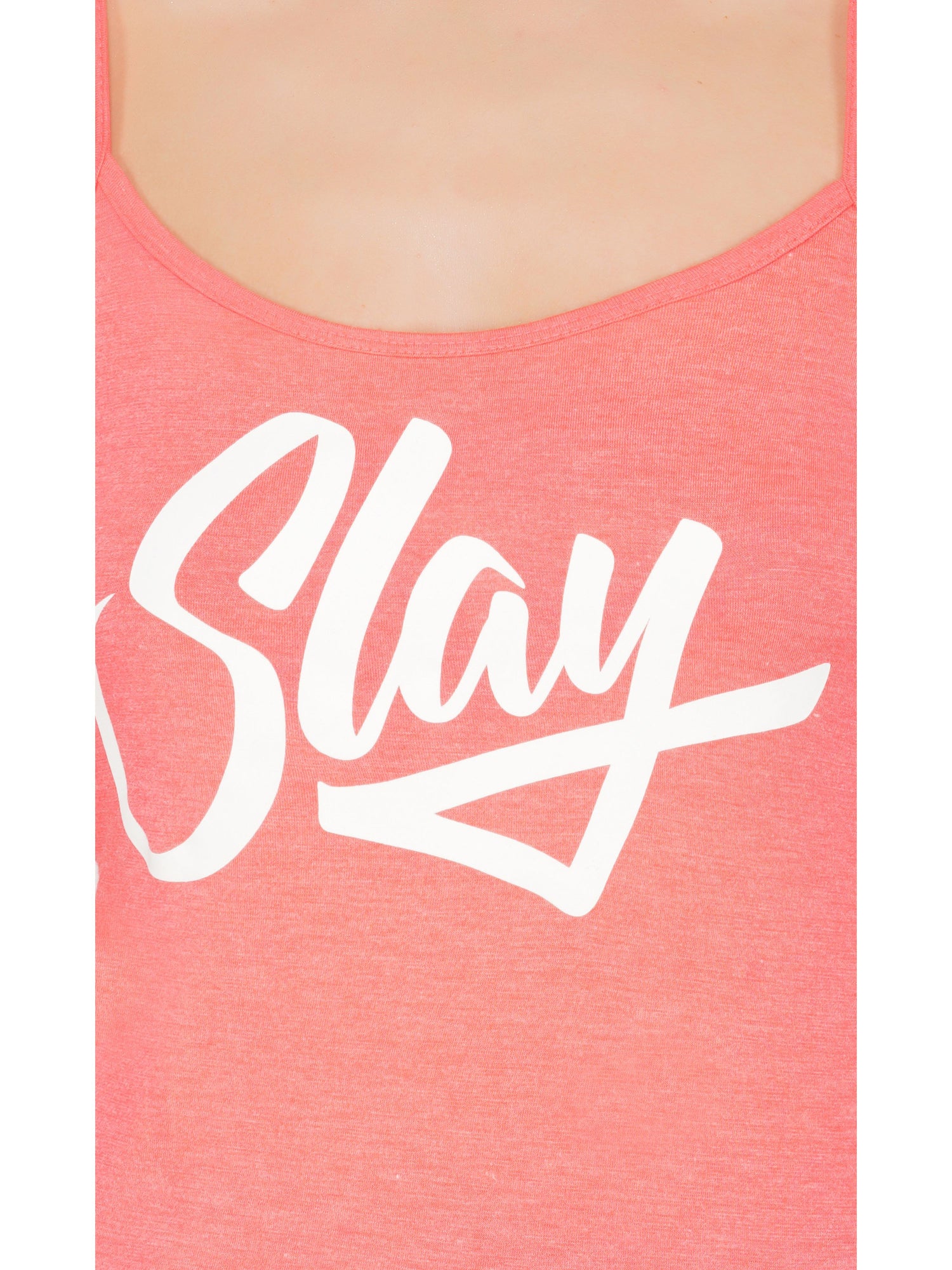 SLAY. Women's Neon Pink Printed Camisole-clothing-to-slay.myshopify.com-Camisole Top