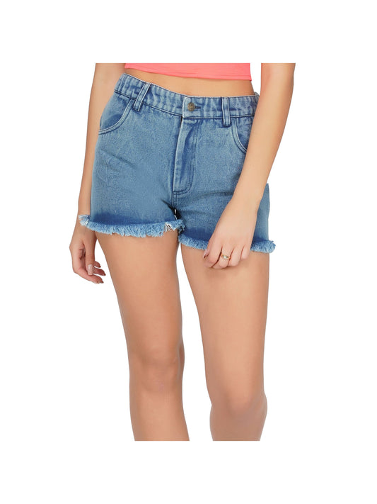SLAY. Women's Ripped Straight Leg Shorts-clothing-to-slay.myshopify.com-Denim Short